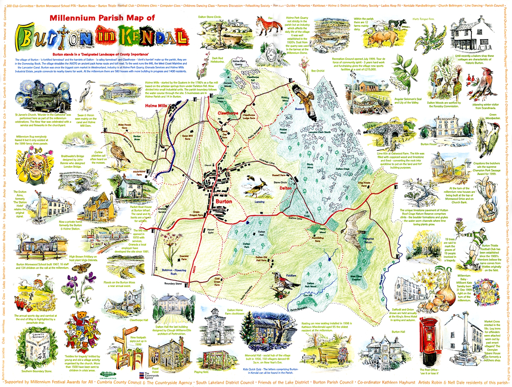 Burton-in-Kendal Parish Council map